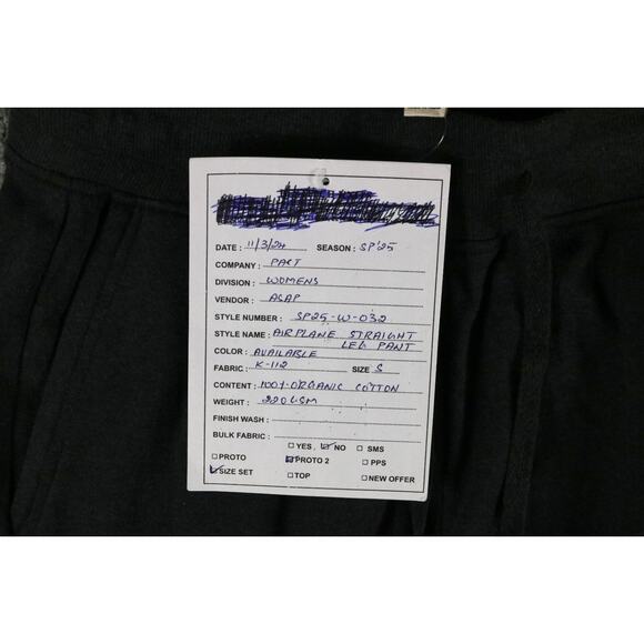 New Pact Organic Pants Womens S Gray Airplane Knit Drawstring Sweatpants Sample - Picture 4 of 6